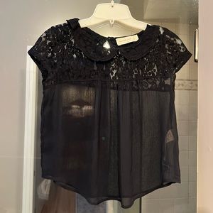Abercrombie & Fitch sheer lace top